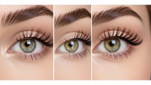 hybrid eyelash extension technique