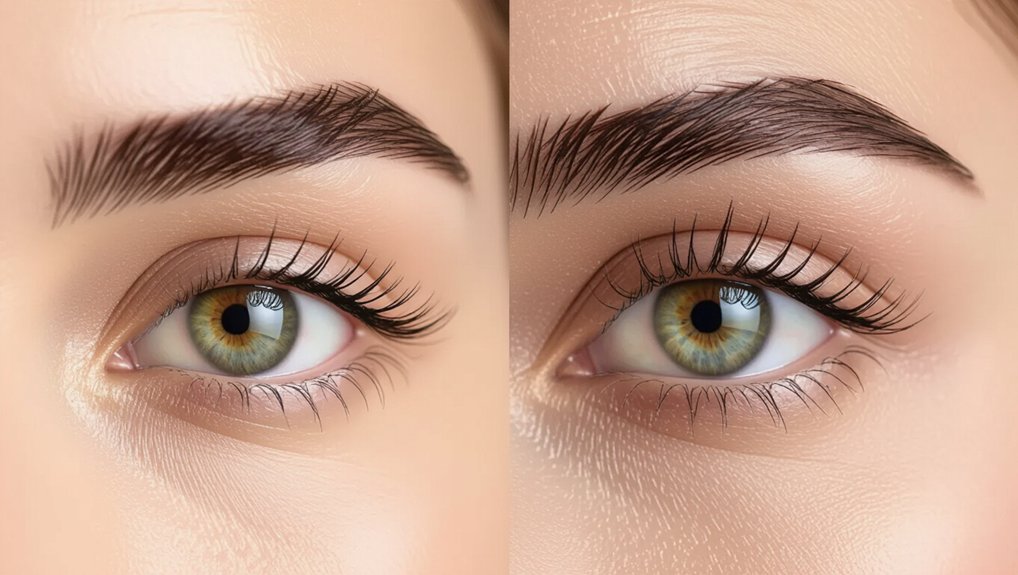 individual hair like pigment strokes