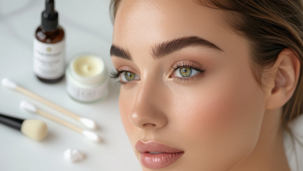 maintain permanent makeup brows