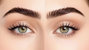 powdered shading soft filled brows